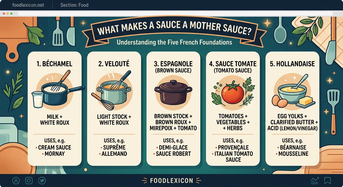 What Makes a Sauce a Mother Sauce? Understanding the Five French Foundations — 1