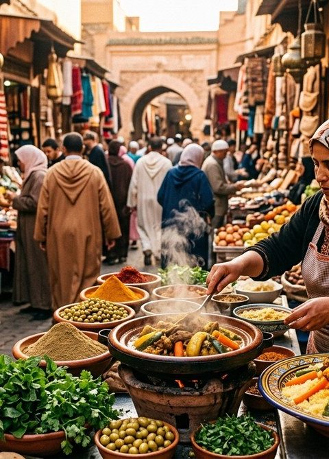 Embark on a Culinary Safari Through Morocco’s Food Markets and Traditional Dishes